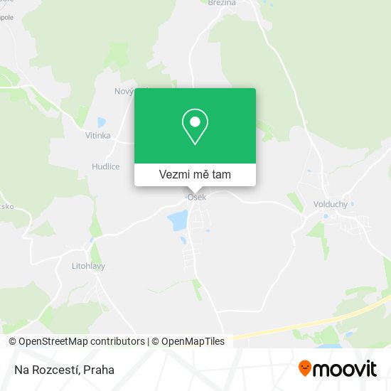 Na Rozcestí mapa