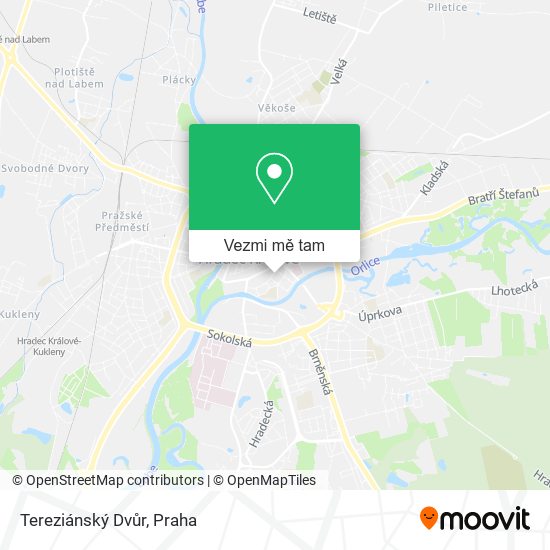Tereziánský Dvůr mapa