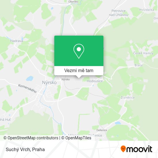 Suchý Vrch mapa