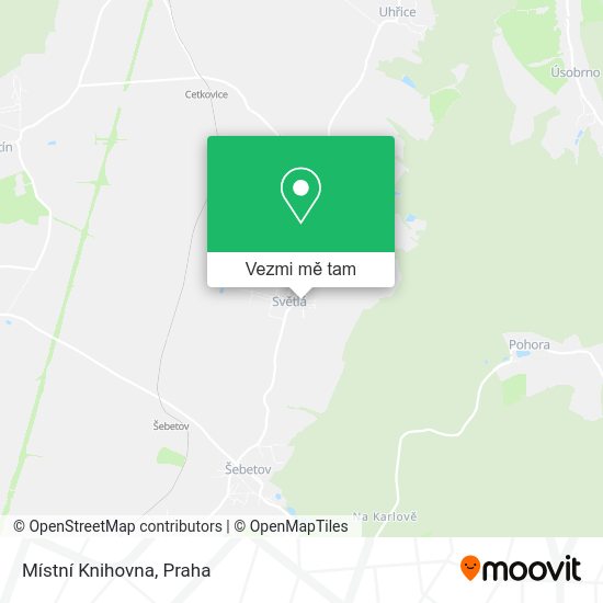 Místní Knihovna mapa