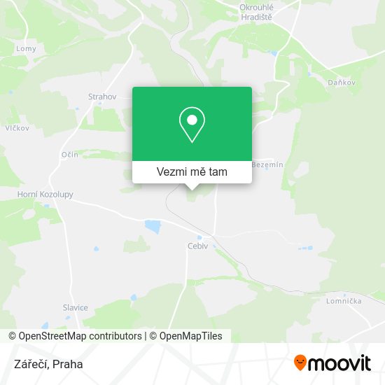 Zářečí mapa
