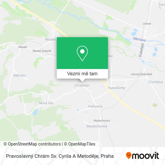 Pravoslavný Chrám Sv. Cyrila A Metoděje mapa