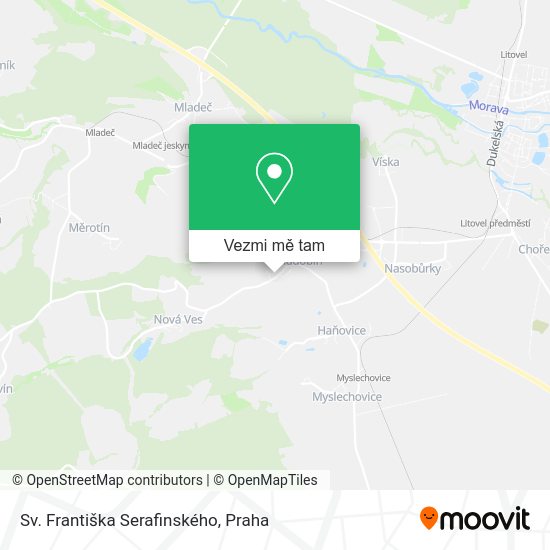 Sv. Františka Serafinského mapa