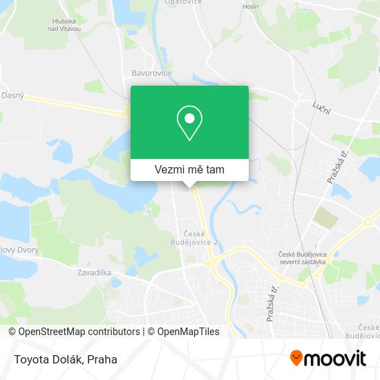 Toyota Dolák mapa