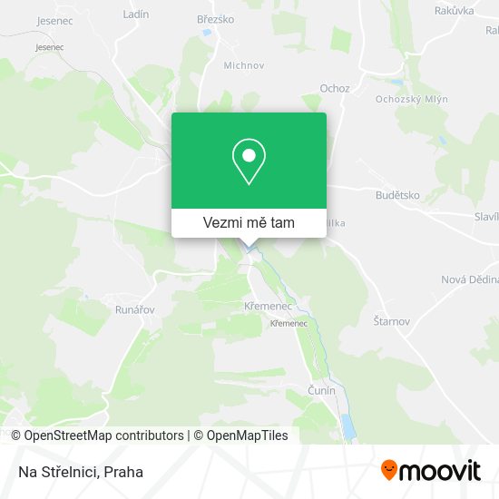 Na Střelnici mapa
