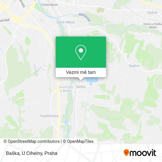 Baška, U Cihelny mapa