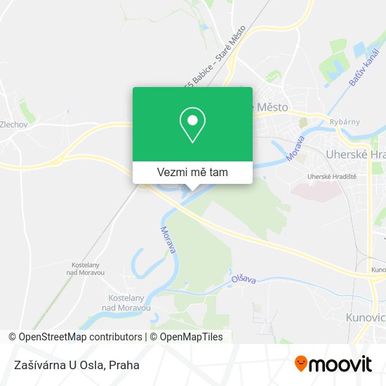 Zašívárna U Osla mapa