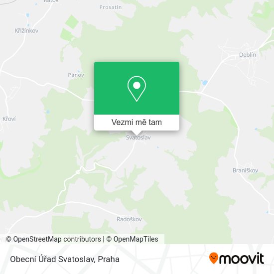 Obecní Úřad Svatoslav mapa
