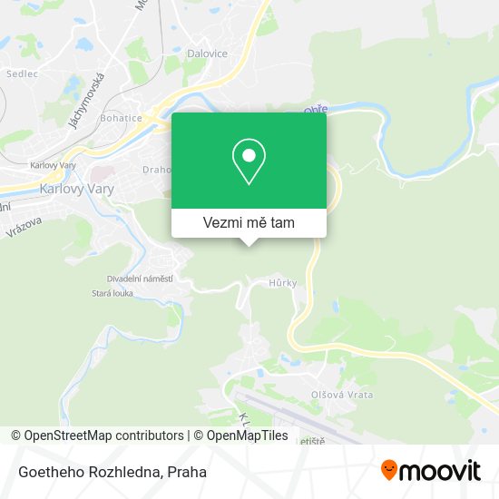 Goetheho Rozhledna mapa