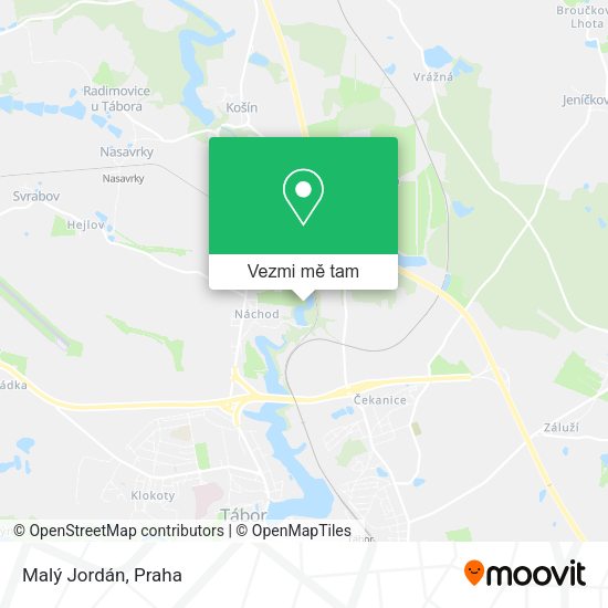 Malý Jordán mapa