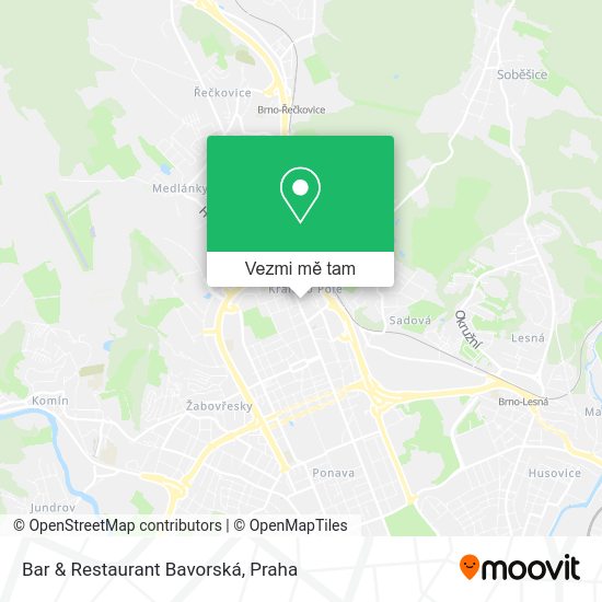Bar & Restaurant Bavorská mapa