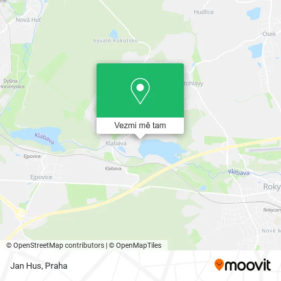 Jan Hus mapa