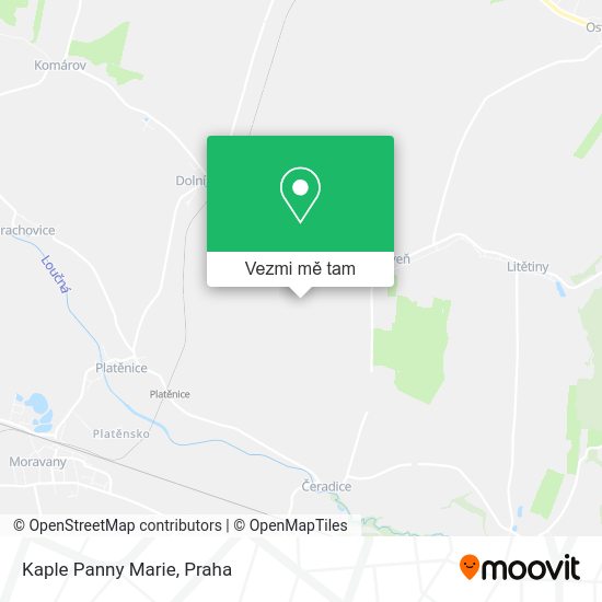 Kaple Panny Marie mapa