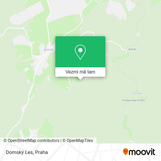 Domský Les mapa