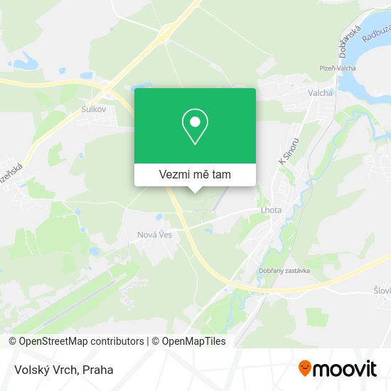 Volský Vrch mapa