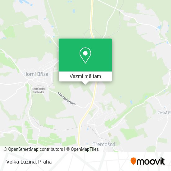 Velká Lužina mapa