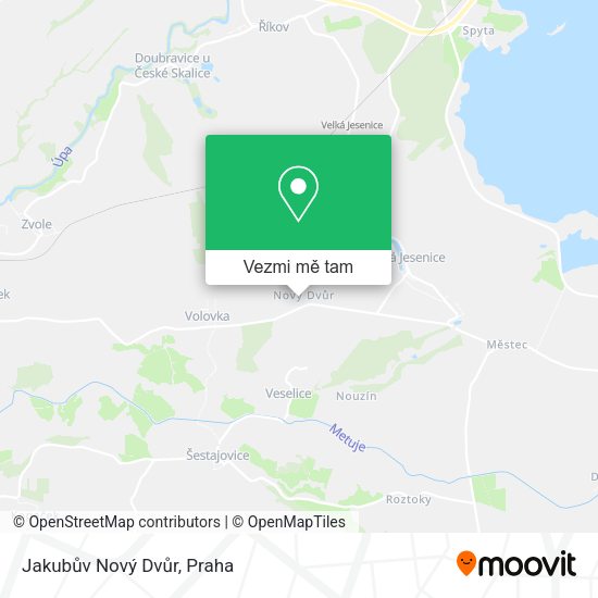 Jakubův Nový Dvůr mapa