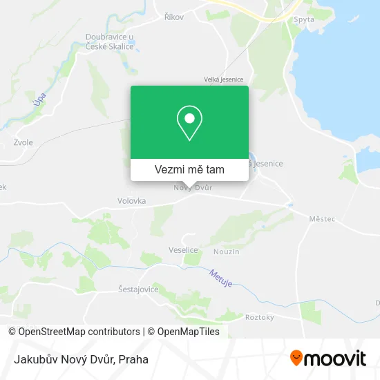 Jakubův Nový Dvůr mapa