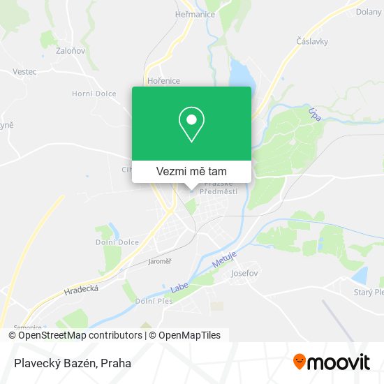 Plavecký Bazén mapa