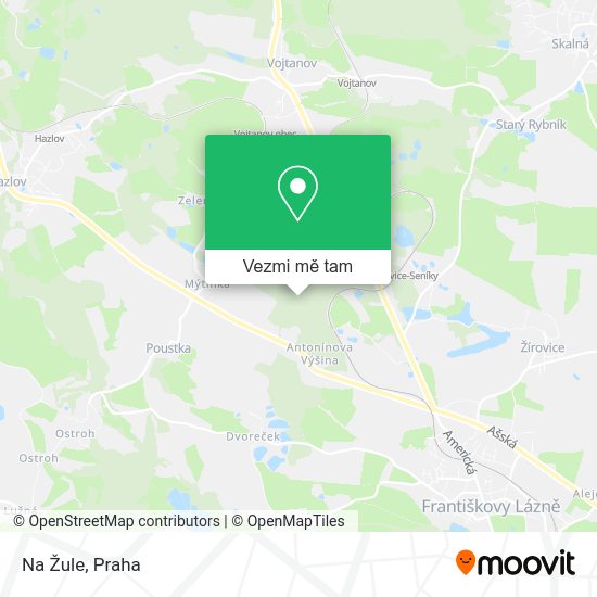 Na Žule mapa