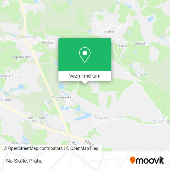 Na Skále mapa