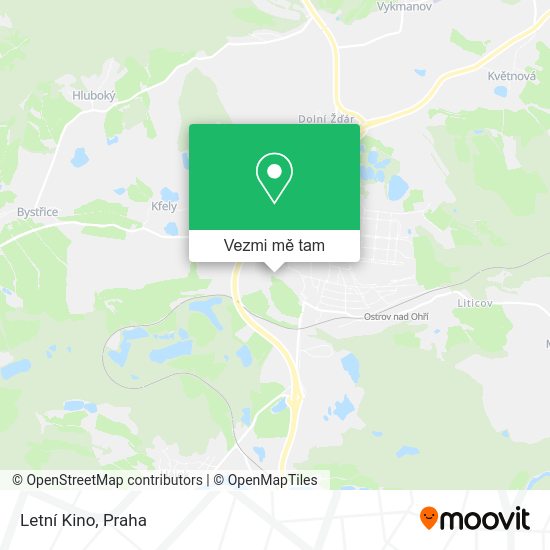 Letní Kino mapa