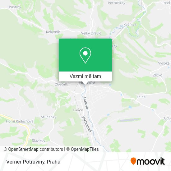 Verner Potraviny mapa