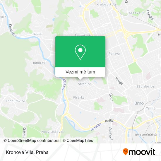 Krohova Vila mapa