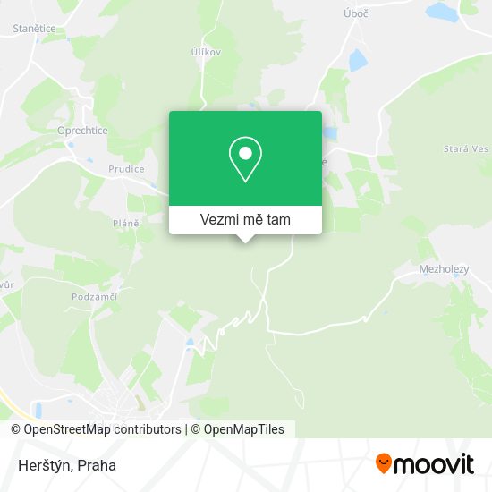 Herštýn mapa