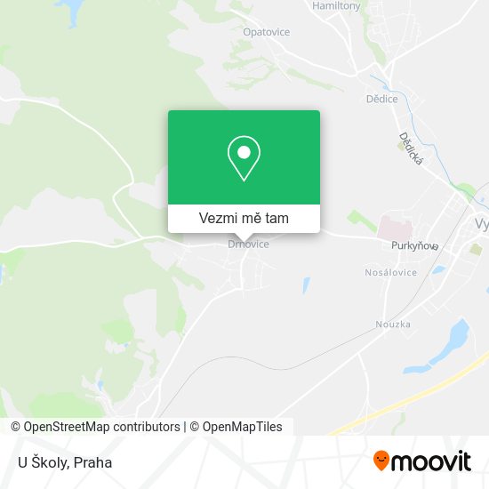 U Školy mapa