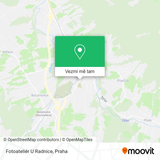 Fotoateliér U Radnice mapa