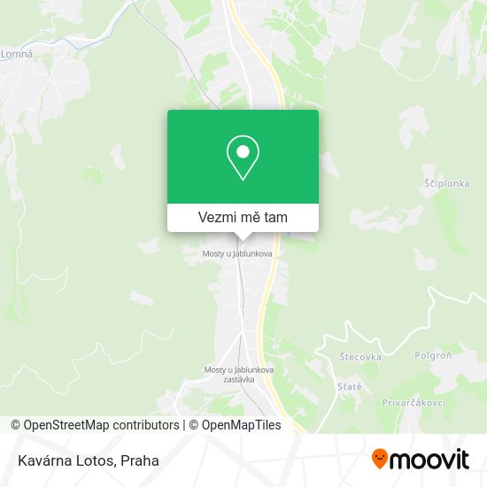 Kavárna Lotos mapa
