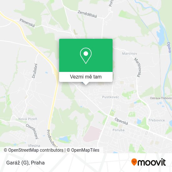 Garáž mapa