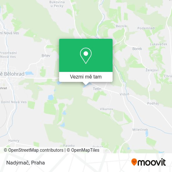 Nadýmač mapa