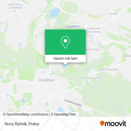 Nový Rybník mapa
