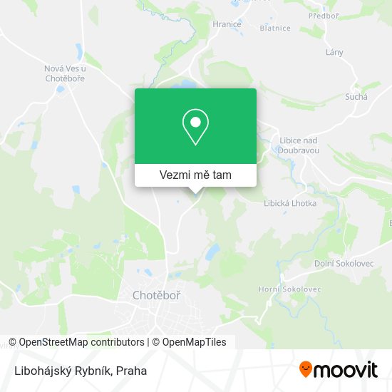 Libohájský Rybník mapa