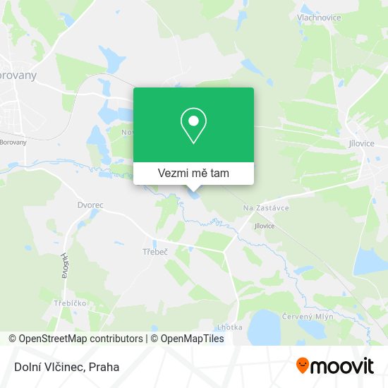 Dolní Vlčinec mapa