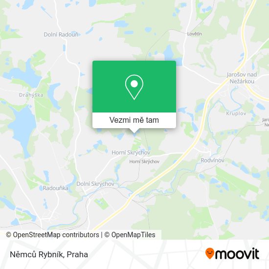 Němců Rybník mapa