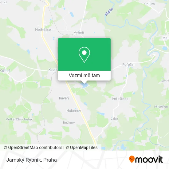 Jamský Rybník mapa