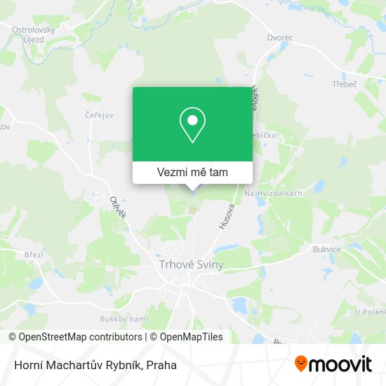 Horní Machartův Rybník mapa