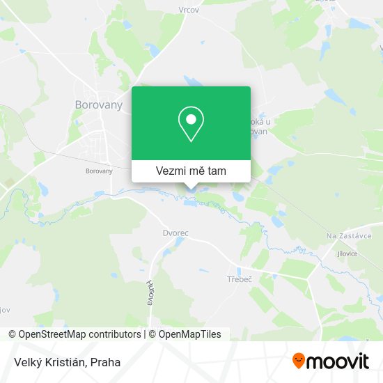 Velký Kristián mapa