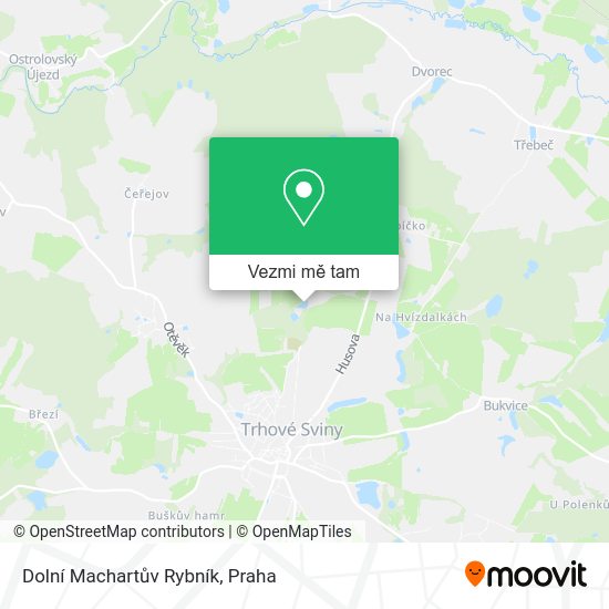 Dolní Machartův Rybník mapa