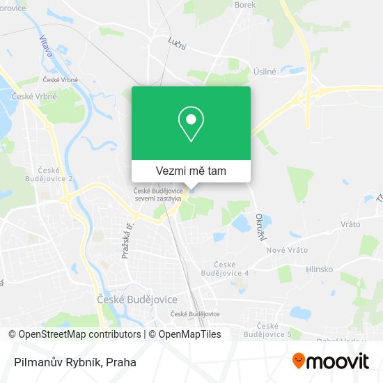 Pilmanův Rybník mapa