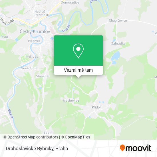 Drahoslavické Rybníky mapa