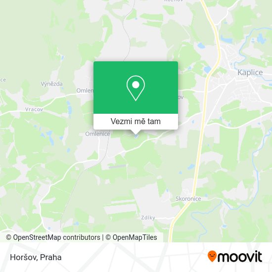 Horšov mapa