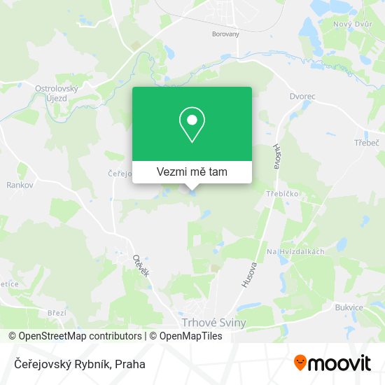 Čeřejovský Rybník mapa