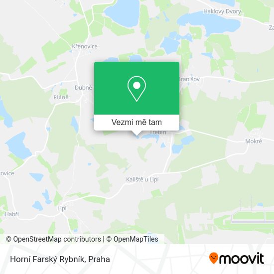 Horní Farský Rybník mapa
