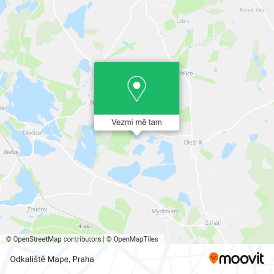 Odkaliště Mape mapa