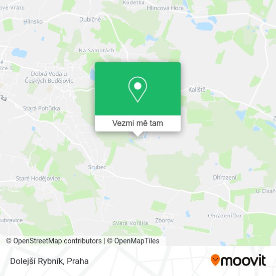Dolejší Rybník mapa