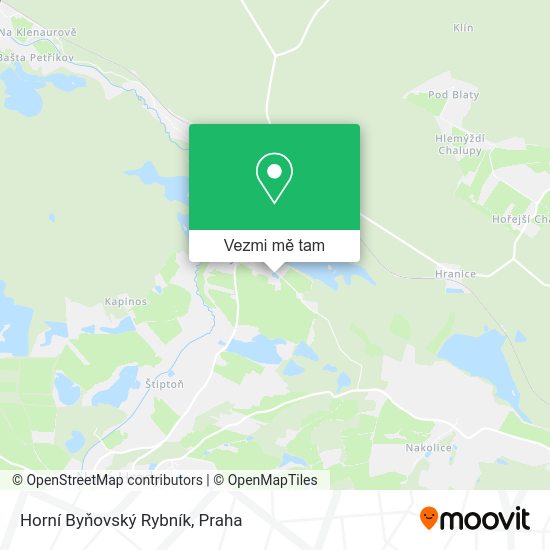Horní Byňovský Rybník mapa